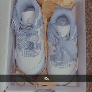 Kids' Stylish Blue and White Sneakers